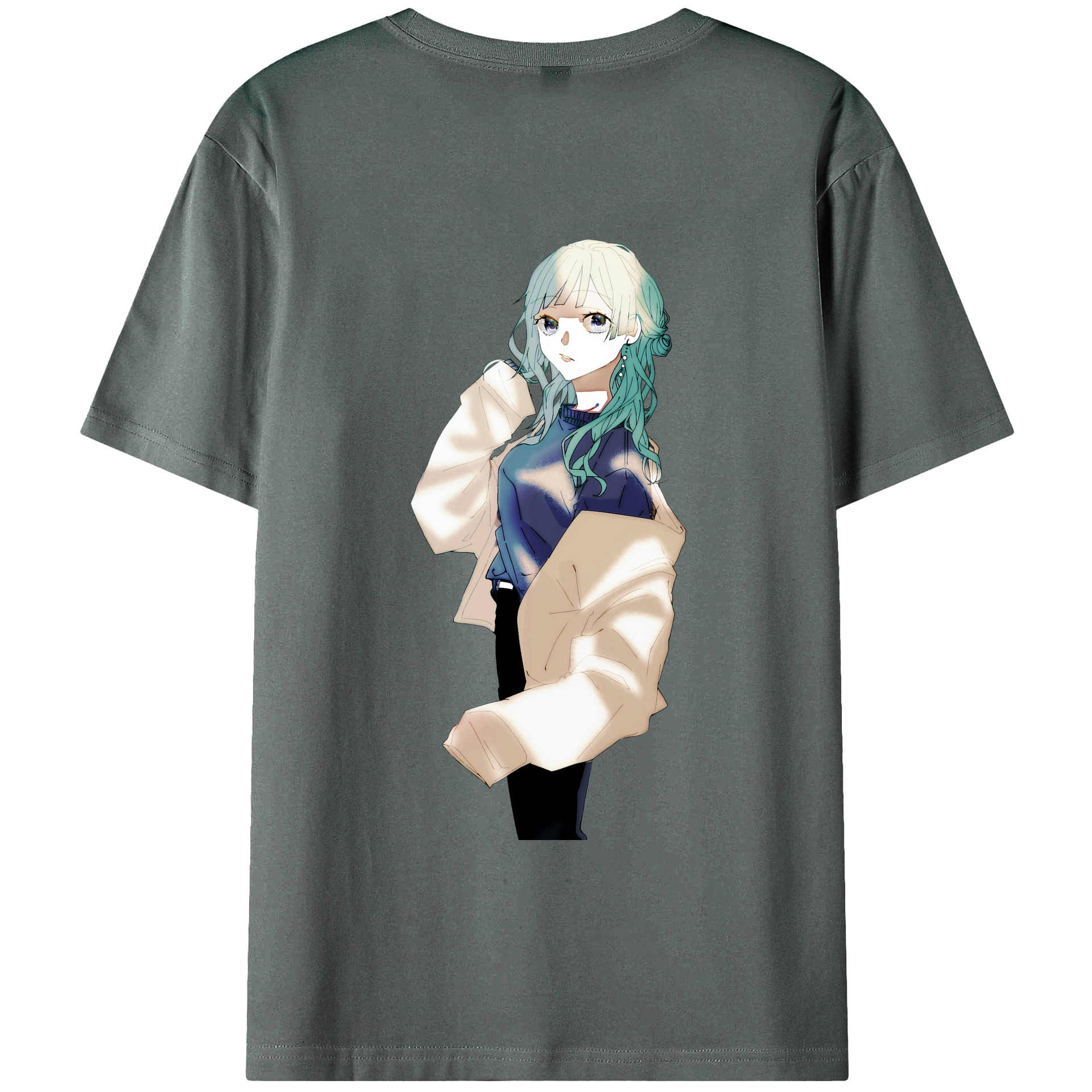 （画像用） 呪術廻戦 Jujutsu Kaisen 綿100％ メンズ半袖Tシャツ（バックプリント） 通気性